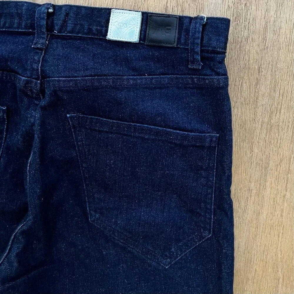 ANALOG MEDIAN JEANS MEN’S sz 33W 33L Regular Fit Dark Wash Straight Leg - Picture 6 of 12